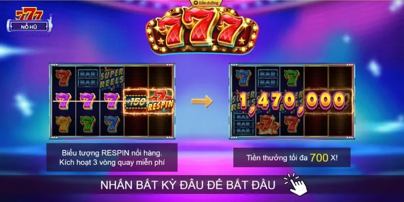 Nổ hũ 777 thiết kế theo phong cách cổ điển đầy ấn tượng