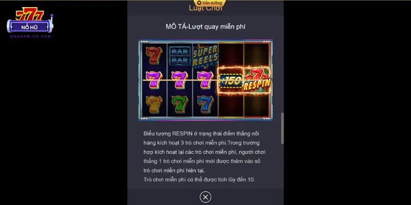 Cách kích hoạt tính năng lượt quay miễn phí trong nổ hũ 777